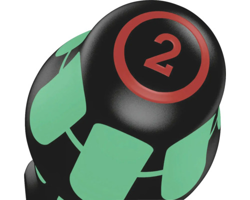 Halter met het nummer 2 en bladmotieven