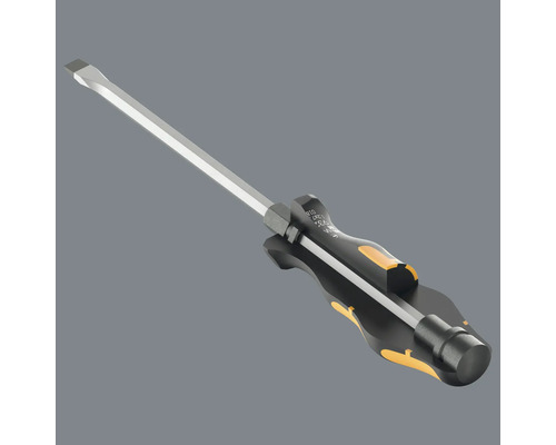 Sleufschroevendraaier met zwarte handgreep