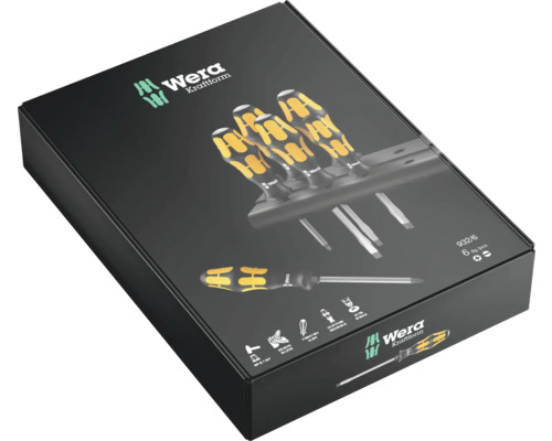 Wera schroevendraaierset in zwarte verpakking