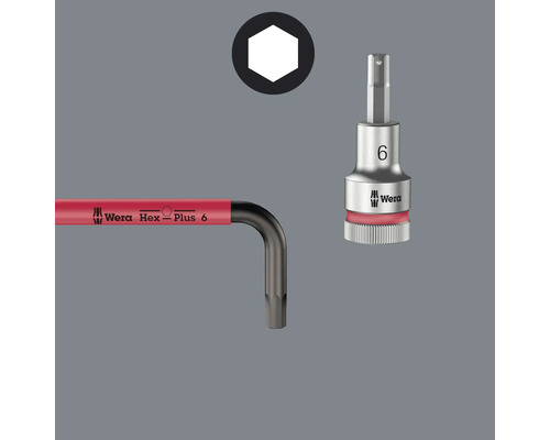 Wera inbussleutelset met dopsleutel