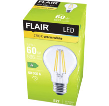 FLAIR LED lamp A60 E27, warm wit, op verpakking