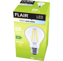Verpakking van een Flair LED lamp A60 E27 met 4000 Kelvin