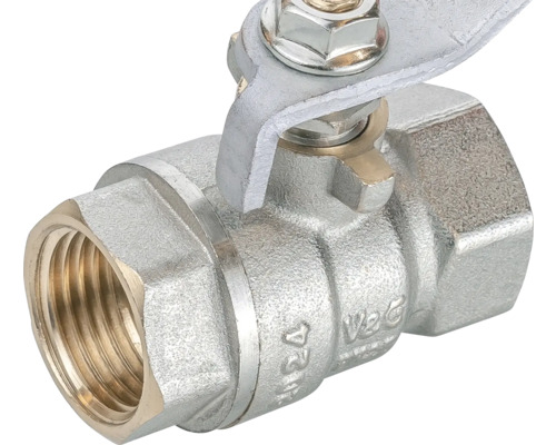 Metalen kogelkraan met handgreep