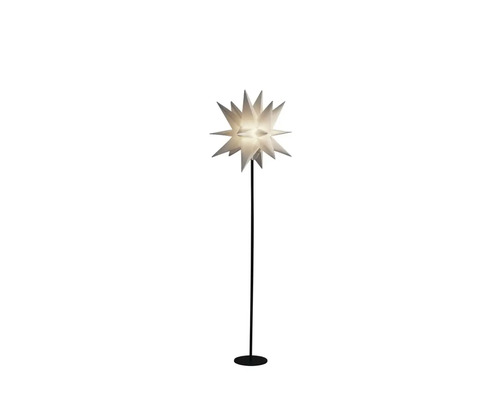 Staande lamp met stervormige lampenkap