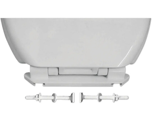 Toiletzitting met bevestigingsmateriaal