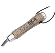 Tuingereedschap met houten handvat en For_q logo