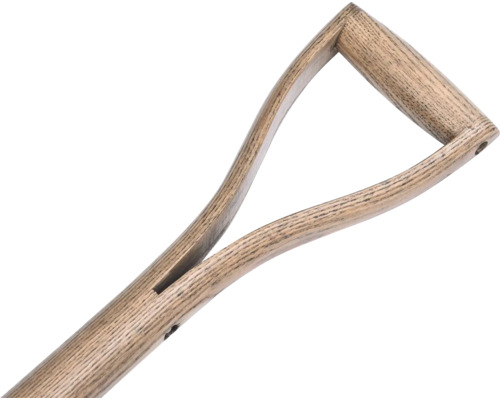 Houten handvat voor spade of schop