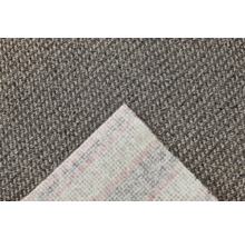 Close-up van een grijze tapijttegel met textielrug