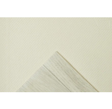 Detailopname van vinylvloer en geluiddempende onderlaag.