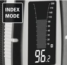 Display van een meetinstrument in indexmodus met numerieke weergave