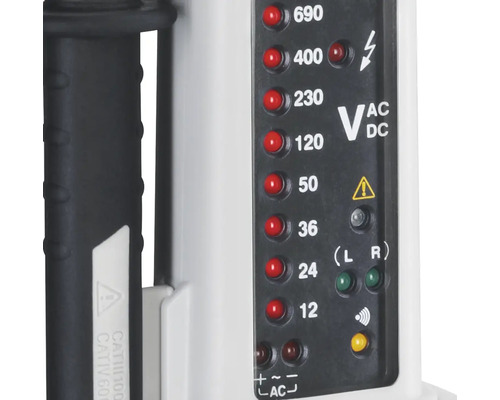 Spanningstester met led-indicator voor wisselspanning en gelijkspanning