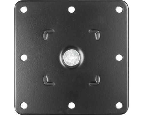 Vierkante montageplaat met bevestigingsgaten