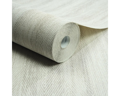 Rol behang met visgraatmotief