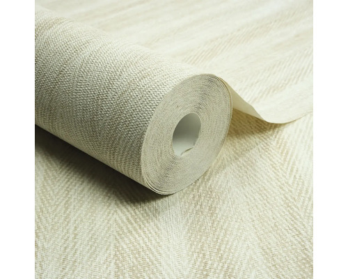 Behangrol met visgraatmotief