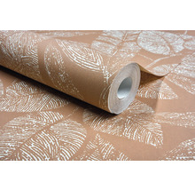 Rol behang met bladmotief