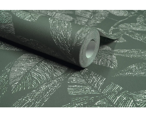 Behangrol met bladmotief