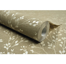Behangrol met bladerpatroon
