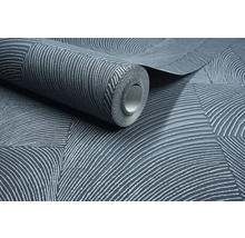 Rol behang met grafisch patroon van gebogen lijnen