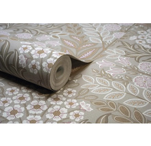 Rol behang met bloemmotief