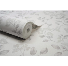 Rol vinylbehang met blad- en bloemmotief