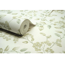 Behangrol met bladerpatroon