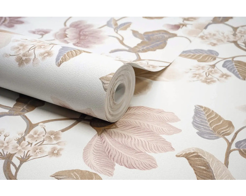 Behangrol met bloemmotief