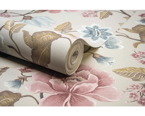 Rol behang met bloemenmotief