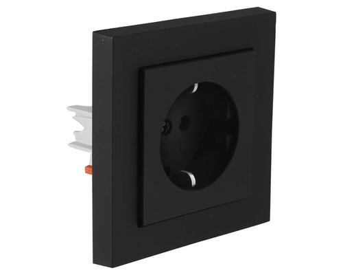 Stopcontact met vierkante afdekking