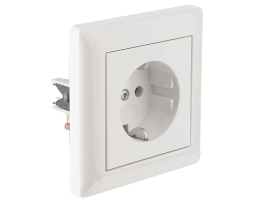 Wandcontactdoos met randaarde voor wandmontage