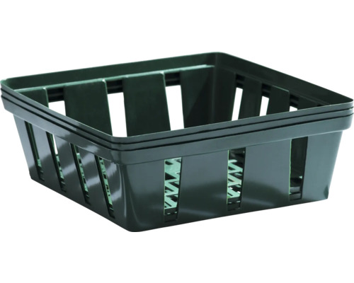 Kunststof mand met vierkante vorm en open wanden