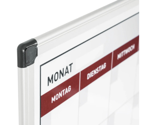 Detailopname van een weekplanner met daglabels