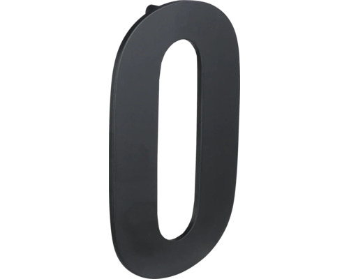 Huisnummer nul van metaal