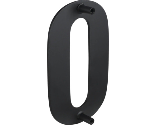 Huisnummer nul van metaal