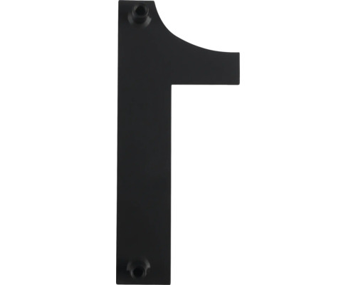 Huisnummer 1 van metaal