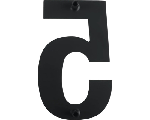 Huisnummer 5 van metaal