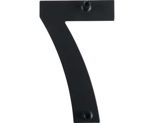 Huisnummer 7 van metaal