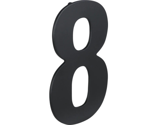Huisnummer 8 van metaal