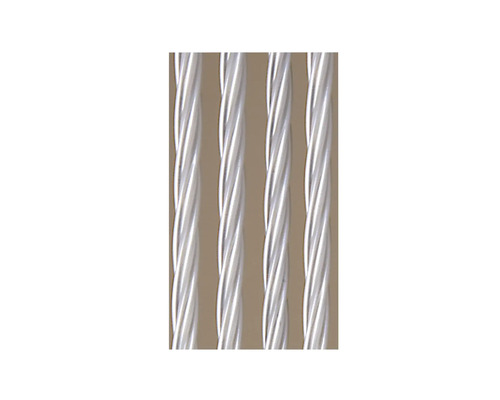 Close-up van gedraaide staaldraden