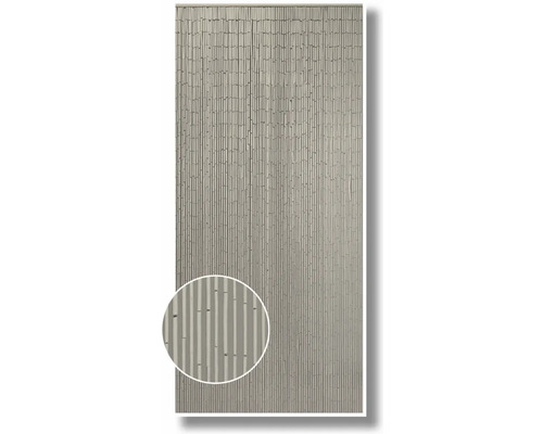 Bamboe gordijn met fijne bamboe staafjes als detailopname