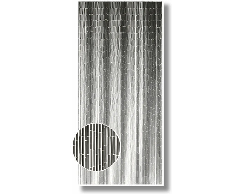 Bamboe gordijn met rechte, verticale stroken