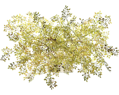 Decoratieve kunstplant met bladeren in pot