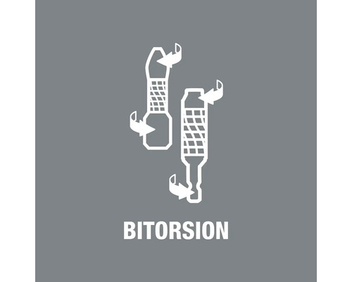 Bitorsion symbool voor schroevendraaierbits
