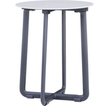 Ronde statafel met stalen frame en tafelblad