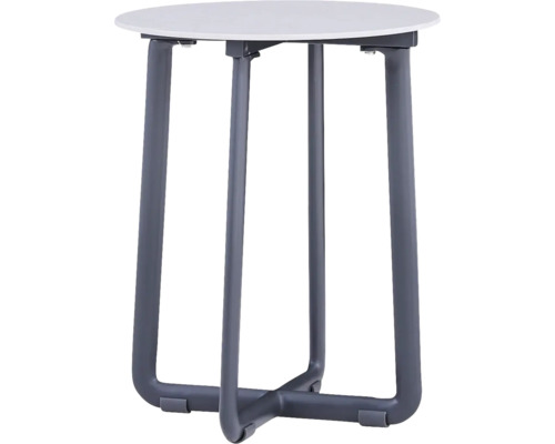 Ronde statafel met stalen frame en tafelblad