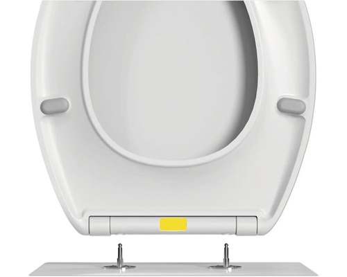 Witte toiletbril met bevestigingsmateriaal