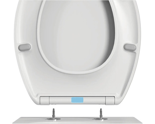 Toiletzitting van kunststof met bevestiging