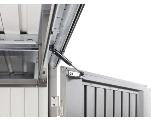 Detailopname van een gereedschapskist met gasveer