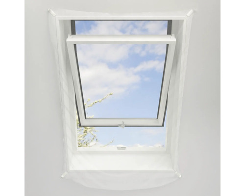 Geopend dakraam met insectenhor