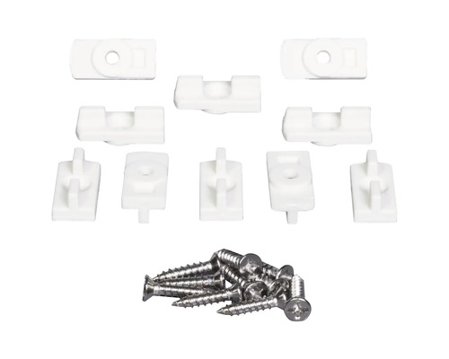 Bevestigingsclips en schroeven voor montage
