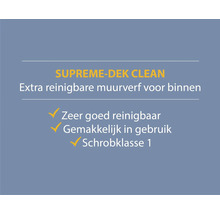 Supreme Dek Clean extra reinigbare muurverf voor binnen: Zeer goed reinigbaar, gemakkelijk in gebruik, schrobklasse 1
